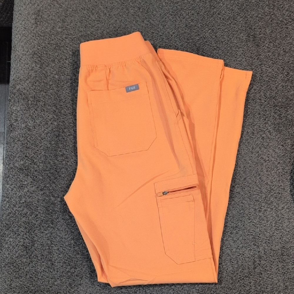 Figs Orange Boot Cut Flare Pants
